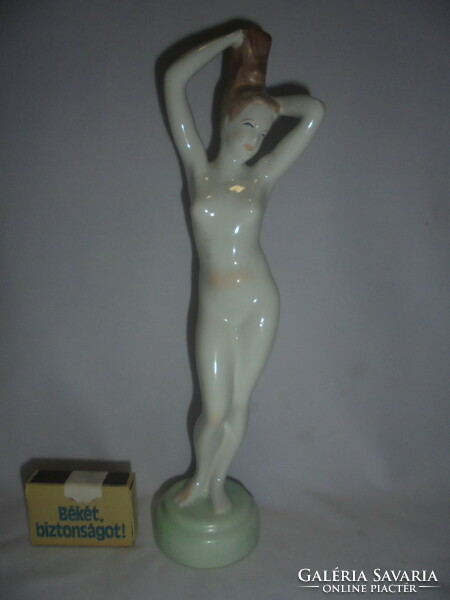 Aquincum női álló akt figura, nipp - 27 cm