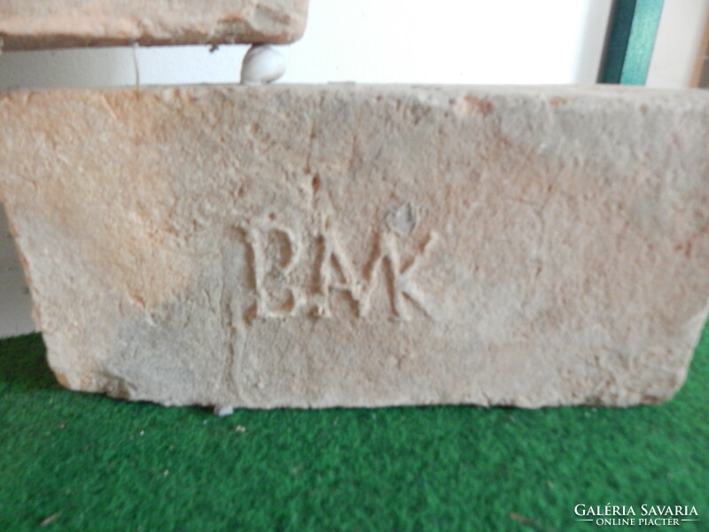 Bricks with antique year and monogram,,1880,,buck,,and the third unknown. No. 6.