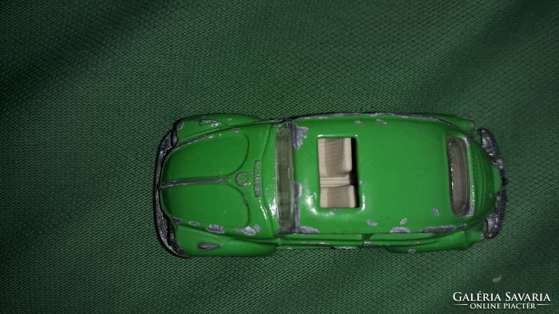 Eredeti francia MAJORETTE - MATCHBOX szerű - VW BEETLE BOGÁR fém kisautó 1:60 a képek szerint