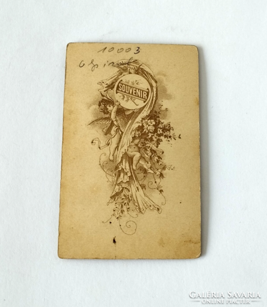 Antik külföldi CDV/vizitkártya/kemény hátú fotó női portré 1800 évek vége