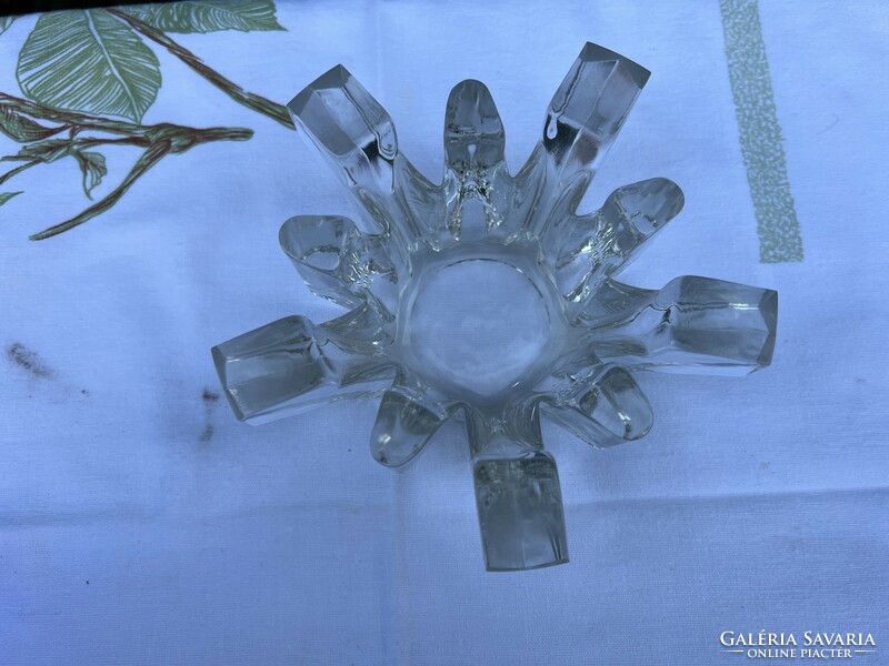 Mécses tartó geometrikus melegen tartó masszív üveg