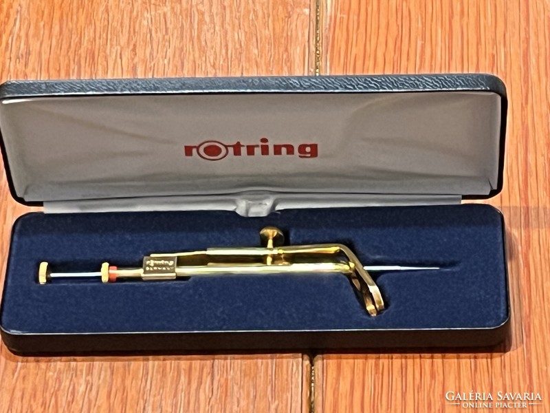 Rotring null ruler 18 carat gold-plated new-new !!!