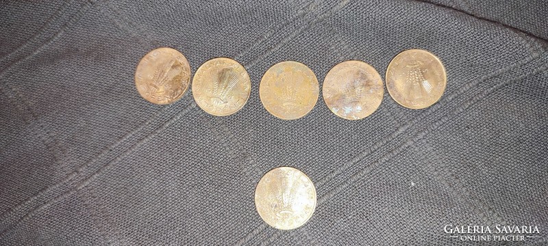 20 Fillér 1946-47, copper