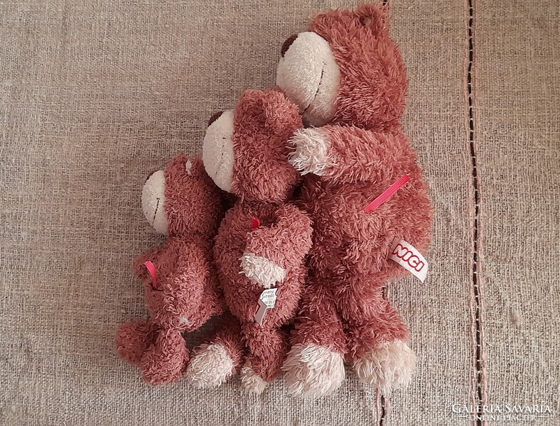 Plush teddy bear figure trio - nici -