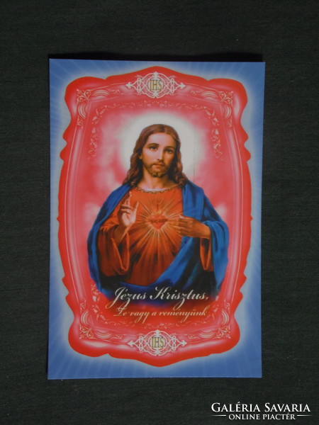 Card calendar, religion, Jesus Christ, 2010