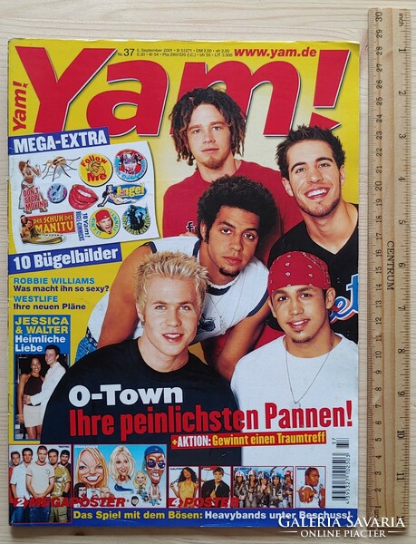 Yam magazine 01/9/5 o-town nsync aaliyah hartnett no angels sisqó robbie williams westlife wu-tang