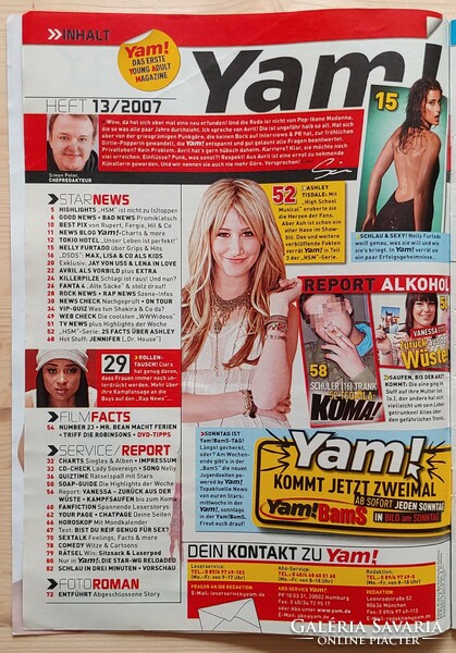 Yam magazin 07/3/21 Lavigne Tokio Hotel Jennifer Morrison Killerpilze Fall Out Furtado Scherzinger