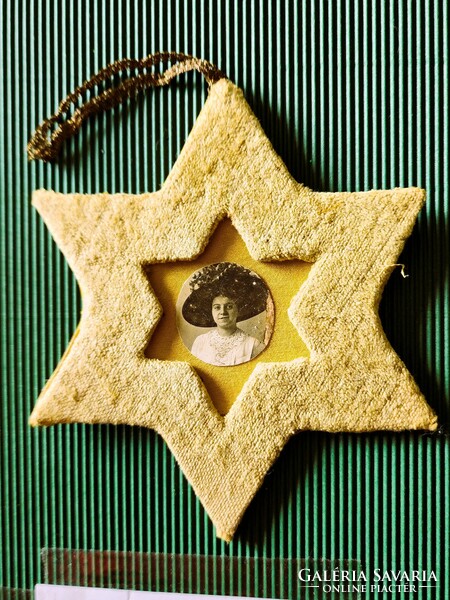 Very old Judaica Jewish Christmas - Hanukkah decoration Christmas tree ornament Star of David