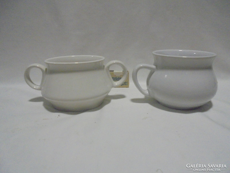 Két darab leveses csésze - porcelán, kerámia - együtt