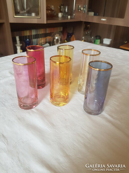 6 retro colored glasses