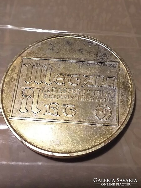 Bognár: Naptár Érem 1997 / Metal-art vert, aranyozott bronz érem