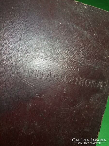 1926. TOLNAI új VILÁGLEXIKONA 1. kötet a képek szerint Tolnai Nyomda
