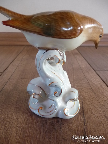 Régi Herendi porcelán madár