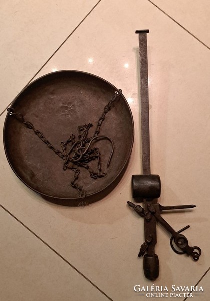 Antique market bucket scale (10 kg) for sale!