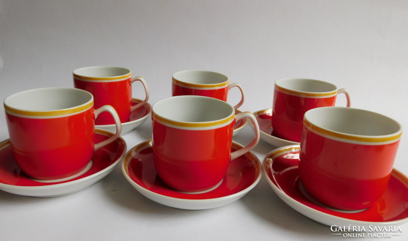 Hollóháza vintage coffee set from the 60s (mid century)