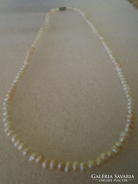 Pure pearl necklace from off-white Japan, 100% natural, 48 cm long