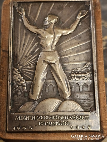 Old bronze plate