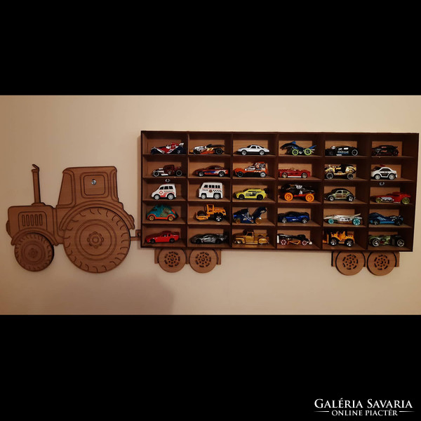 Small car tractor wall shelf