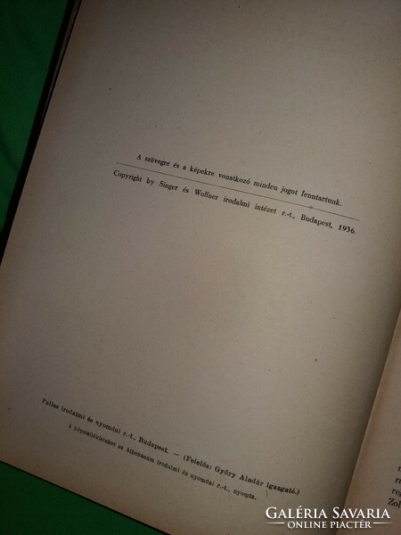 1936. Dr. Balla Antal : Uj idők lexikona 1-2. kötet a képek szerint Singer és Wolfner