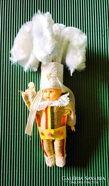 King Louis of France very old Christmas decoration chenille Christmas tree decoration baby sleeping