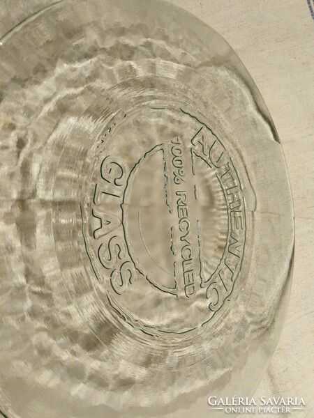Üveg kínáló - vintage jelleggel /  újrahasznosított üvegből
