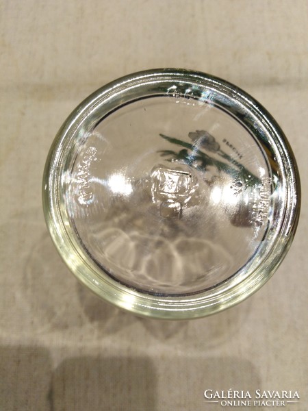 Francia üveg pohár - REIMS /  harkállyal - 1 db.