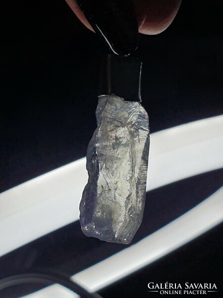 Ritkaság!!! CSODASZÉP  ezüst medál csiszolt Akvamarin kővel Afrikából