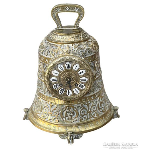 33 cm high antique French bell-shaped clock