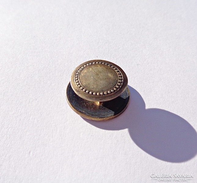 Old, fire enamel, gilded buttonhole badge
