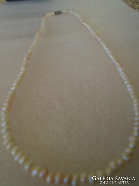 Pure pearl necklace from off-white Japan, 100% natural, 48 cm long