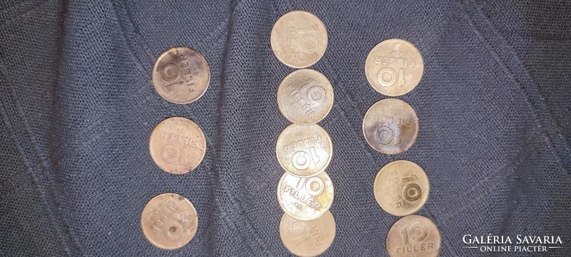 10 Pennies 46-48-50, copper