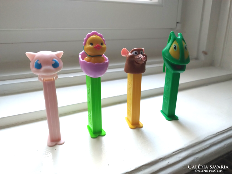 Old pez candy dispensers, 4 in one