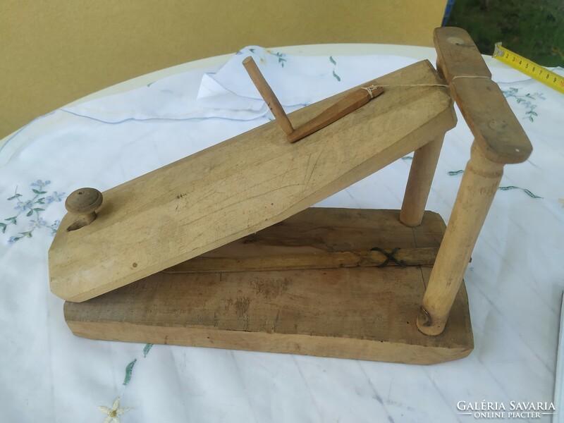 Old, wooden mousetrap for sale! Handmade, signed wooden mousetrap!