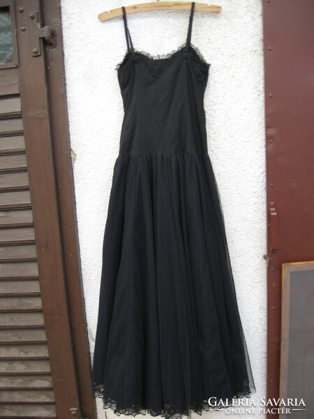 Ex treme evening black tulle dress also for Halloween