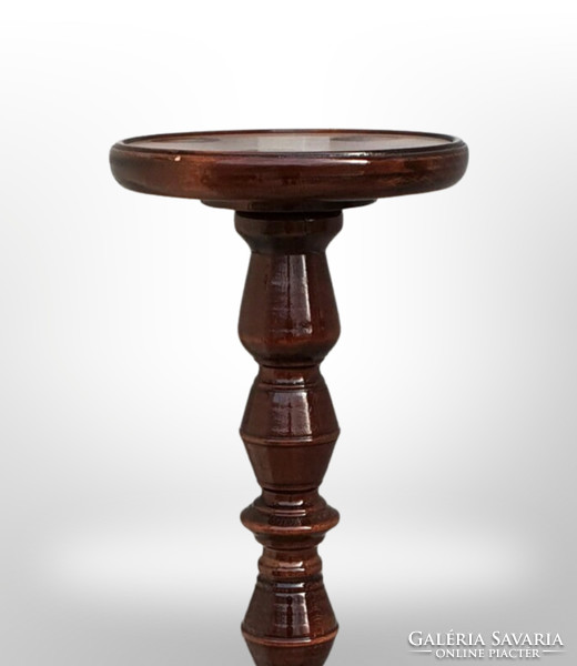 Restored antique wooden pedestal