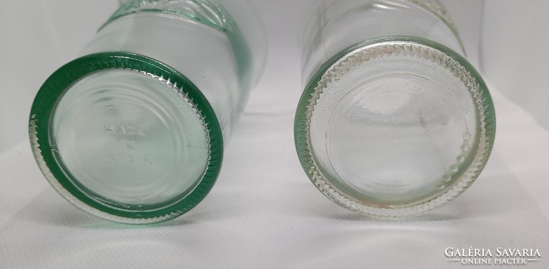 Újrahasznosított  üveg tejes pohár -  boci mintás - 2 db