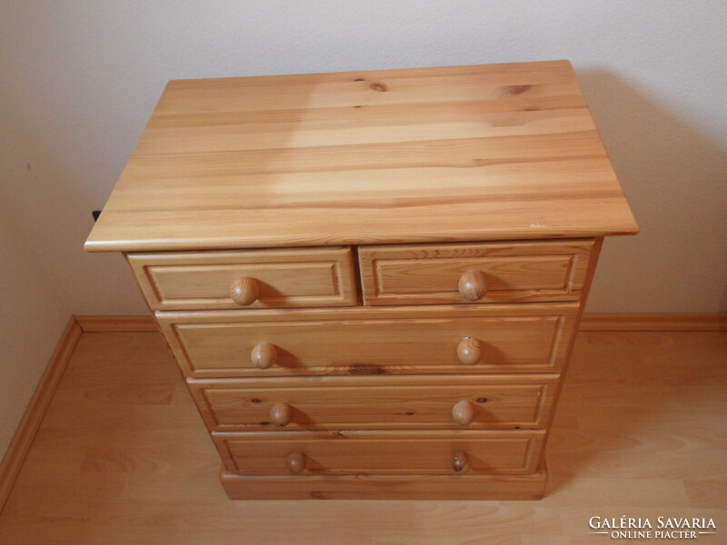 Solid pine chest of drawers, chest of drawers