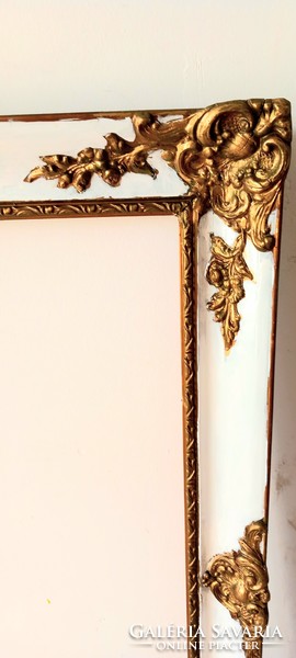 Hatalmas 100 cm fa antik Blondel kép keret ALKUDHATÓ Art deco design