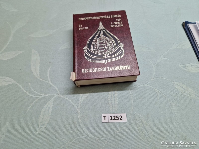 T1252 police handkerchief Budapest guide and directory 1991