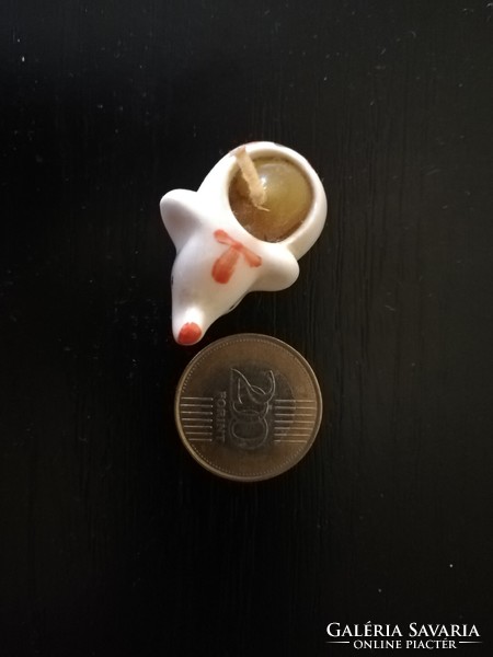 Mini elefánt porcelán gyertya