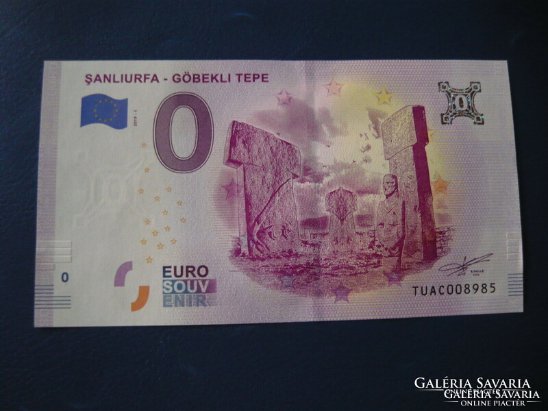 Turkey 0 euro 2019 Göbekli tepe! Rare commemorative paper money! Unc