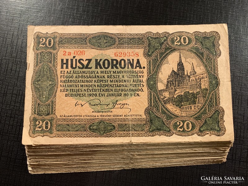 *** 42 db 1920-as 20 korona  ***