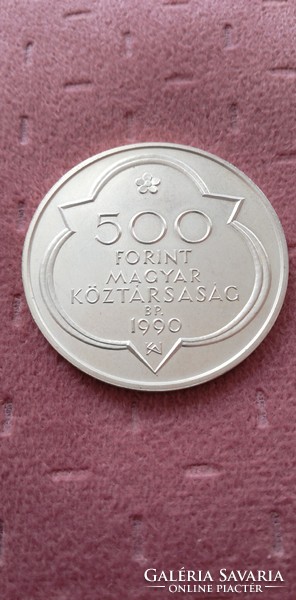Ezüst 500 forint Buda Civitas regia 1990