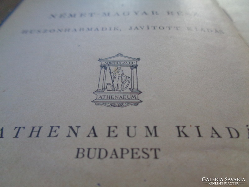 Béla Kelemen: German / Gothic / _ Hungarian, Hungarian-German dictionary, atheneum publishing house