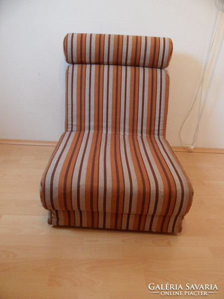 Retro tubular frame armchair, armchair bed
