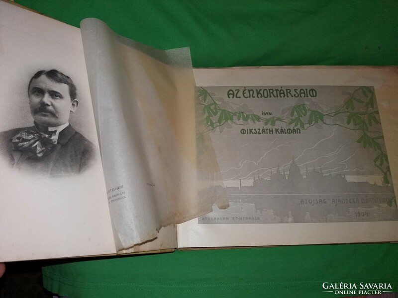 1904. Kálmán Mikszáth: my contemporaries rubber bound album book according to the pictures atheneum