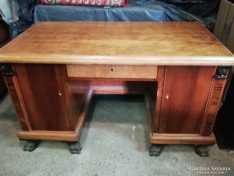 Old lion's claw desk