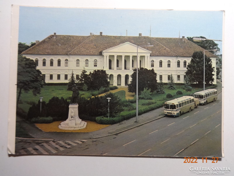 Régi képeslap: Makó, Városi Tanácsház (70-es évek) - postatiszta
