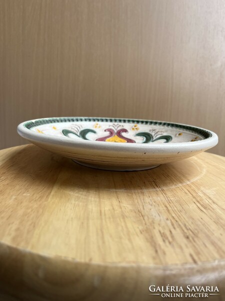 Gmundner made in Austria antique ceramic painted - glazed wall bowl a55