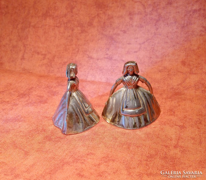 Victorian table maid bells, set of 2